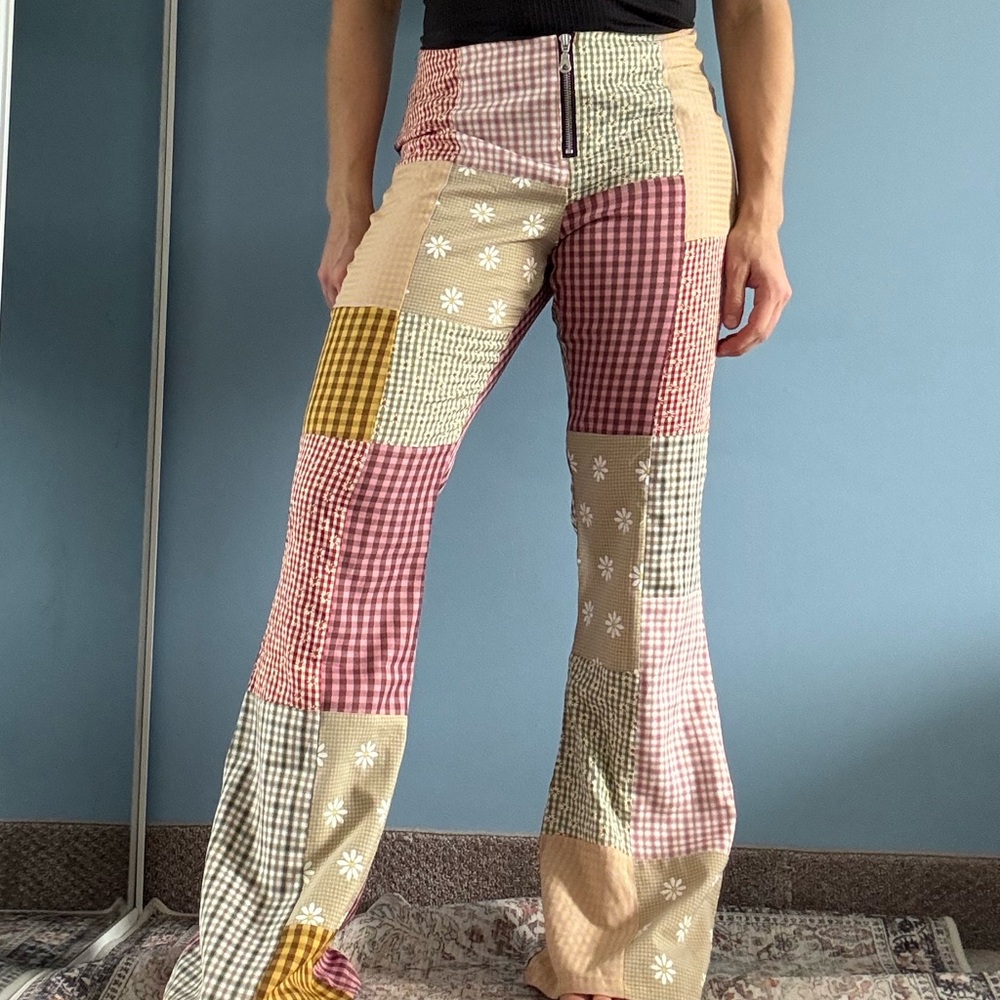 The Ragged Priest Multicolor Patchwork Pants